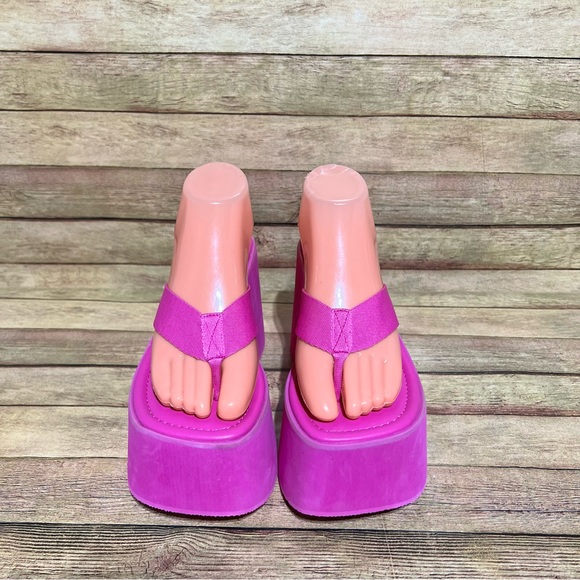 Steve Madden Pink Gwen Platform Sandals - Picture 6 of 8